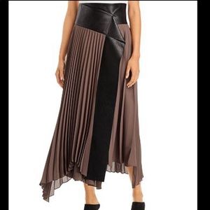RECTO Asymmetric Pleated Skirt